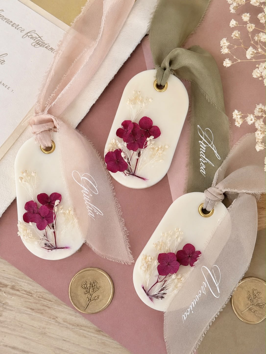 Tag Botanici in Cera Personalizzati