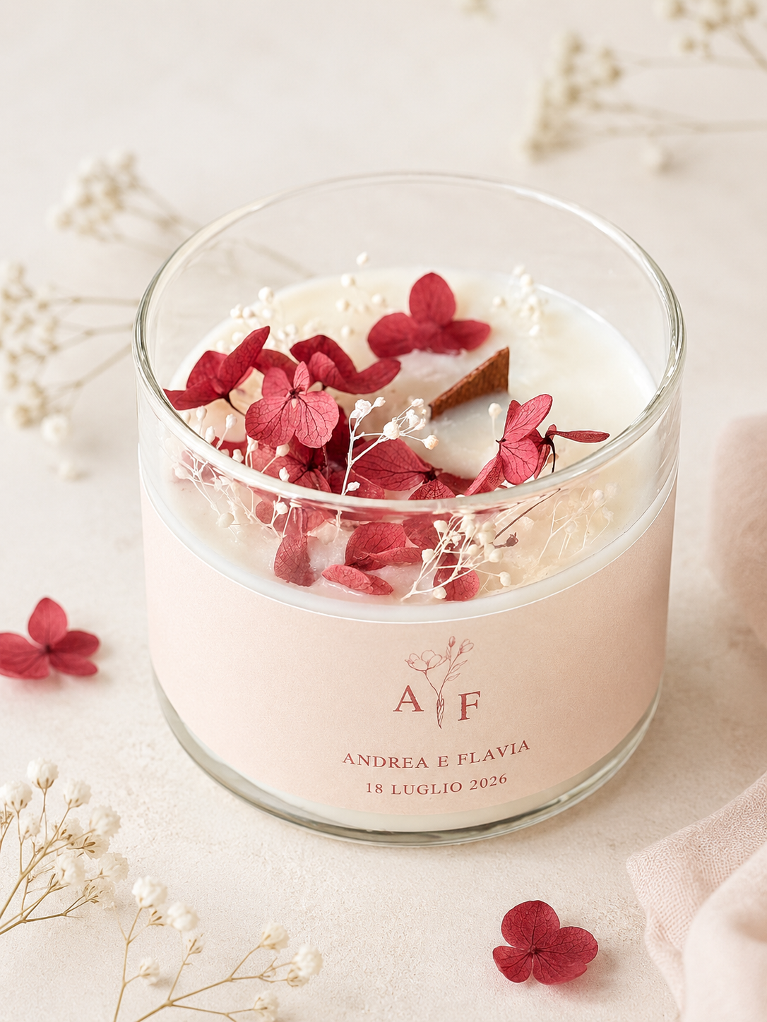 Candele Personalizzate in vetro